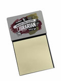 Greatest High School Librarian Ever Funny Sticky Note Holder for Teacher's Gift Refillable with 3x3 Notes