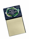 Greatest Math Interventionist Ever Funny Sticky Note Holder for Teacher's Gift Refillable with 3x3 Notes
