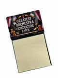 Greatest Orchestra Conductor Ever Funny Sticky Note Holder for Teacher's Gift Refillable with 3x3 Notes
