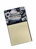 Greatest Photography Teacher Ever Funny Sticky Note Holder for Teacher's Gift Refillable with 3x3 Notes
