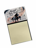 Greatest Piano Teacher Ever Funny Sticky Note Holder for Teacher's Gift Refillable with 3x3 Notes