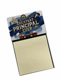 Greatest Principal Ever Funny Sticky Note Holder for Teacher's Gift Refillable with 3x3 Notes
