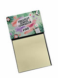 Greatest School Counselor Ever Funny Sticky Note Holder for Teacher's Gift Refillable with 3x3 Notes