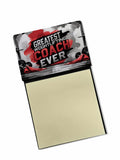 Greatest Weightlifting Coach Ever Funny Sticky Note Holder for Teacher's Gift Refillable with 3x3 Notes
