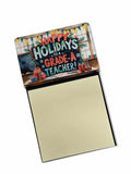 Happy Holidays to a Grade-A Teacher Funny Sticky Note Holder for Teacher's Gift Refillable with 3x3 Notes