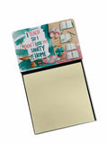 I Teach So I Don’t Lose My Sanity at Home Funny Sticky Note Holder for Teacher's Gift Refillable with 3x3 Notes