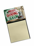 Merry Grading Season Funny Sticky Note Holder for Teacher's Gift Refillable with 3x3 Notes