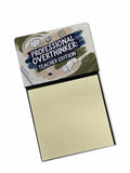 Professional Overthinker Teacher Edition Funny Sticky Note Holder for Teacher's Gift Refillable with 3x3 Notes