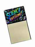Science is Awesome Funny Sticky Note Holder for Teacher's Gift Refillable with 3x3 Notes