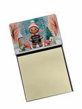 Christmas Sweetest Teacher Ever Funny Sticky Note Holder for Teacher's Gift Refillable with 3x3 Notes