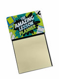 The Amazing Lesson Planner Funny Sticky Note Holder for Teacher's Gift Refillable with 3x3 Notes