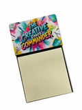 The Creative Chaos Commander Funny Sticky Note Holder for Teacher's Gift Refillable with 3x3 Notes