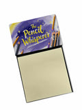 The Pencil Whisperer Funny Sticky Note Holder for Teacher's Gift Refillable with 3x3 Notes