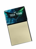 The Tech Titan Funny Sticky Note Holder for Teacher's Gift Refillable with 3x3 Notes