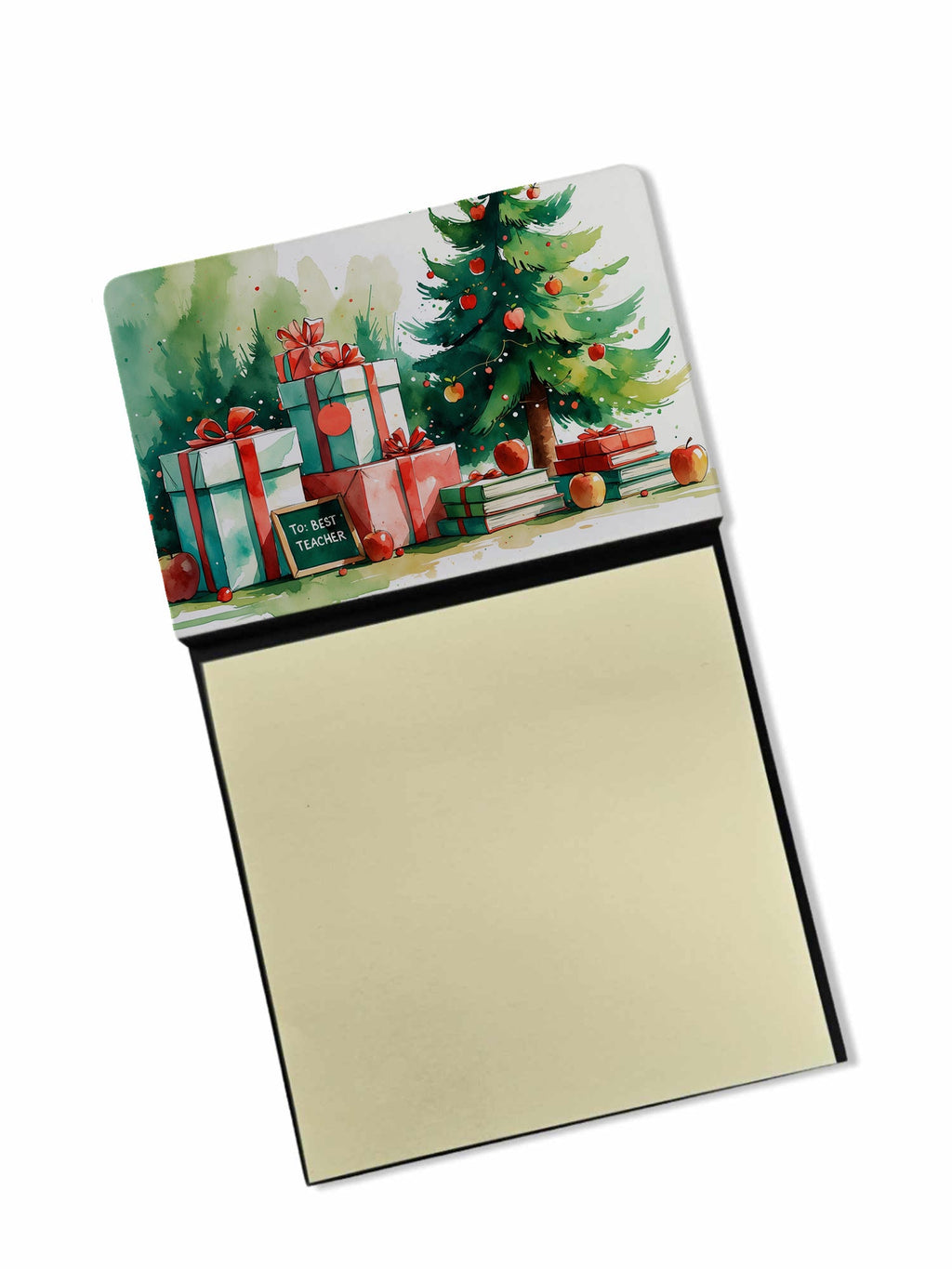 To Best Teacher Funny Sticky Note Holder for Teacher's Gift Refillable with 3x3 Notes