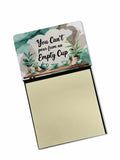 You Can’t Pour From an Empty Cup Funny Sticky Note Holder for Teacher's Gift Refillable with 3x3 Notes