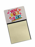You Rule My Heart Funny Sticky Note Holder for Teacher's Gift Refillable with 3x3 Notes