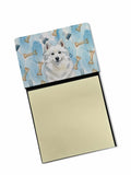 American Eskimo Coworker Watercolor Sticky Note Holder Refillable Dispenser Desk Accessory 3x3 Pad Gift