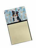 Black Tri American Shepherd Coworker Watercolor Sticky Note Holder Refillable Dispenser Desk Accessory 3x3 Pad Gift