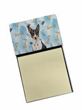 Black and White Basenji Coworker Watercolor Sticky Note Holder Refillable Dispenser Desk Accessory 3x3 Pad Gift