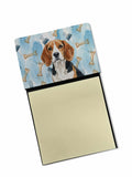Beagle Coworker Watercolor Sticky Note Holder Refillable Dispenser Desk Accessory 3x3 Pad Gift