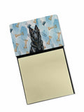 Belgian Sheepdog Groenendael Coworker Watercolor Sticky Note Holder Refillable Dispenser Desk Accessory 3x3 Pad Gift
