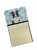 Border Collie Coworker Watercolor Sticky Note Holder Refillable Dispenser Desk Accessory 3x3 Pad Gift