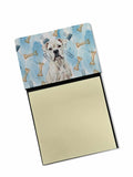 White Boxer Coworker Watercolor Sticky Note Holder Refillable Dispenser Desk Accessory 3x3 Pad Gift