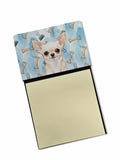 Cream Chihuahua Coworker Watercolor Sticky Note Holder Refillable Dispenser Desk Accessory 3x3 Pad Gift