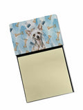 Hairless Mottled Pattern Chinese Crested Coworker Watercolor Sticky Note Holder Refillable Dispenser Desk Accessory 3x3 Pad Gift