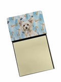 Powderpuff Chinese Crested Coworker Watercolor Sticky Note Holder Refillable Dispenser Desk Accessory 3x3 Pad Gift