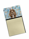 Chocolate Cocker Spaniel Coworker Watercolor Sticky Note Holder Refillable Dispenser Desk Accessory 3x3 Pad Gift