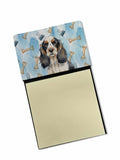 Parti Cocker Spaniel Coworker Watercolor Sticky Note Holder Refillable Dispenser Desk Accessory 3x3 Pad Gift