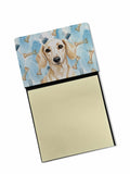 Cream Dachshund Coworker Watercolor Sticky Note Holder Refillable Dispenser Desk Accessory 3x3 Pad Gift
