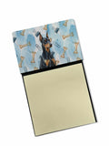 Doberman Pinscher Coworker Watercolor Sticky Note Holder Refillable Dispenser Desk Accessory 3x3 Pad Gift
