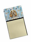 Lemon Roan English Cocker Spaniel Coworker Watercolor Sticky Note Holder Refillable Dispenser Desk Accessory 3x3 Pad Gift