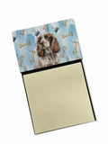 Liver Roan English Cocker Spaniel Coworker Watercolor Sticky Note Holder Refillable Dispenser Desk Accessory 3x3 Pad Gift