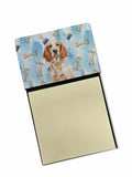Orange Belton English Setter Coworker Watercolor Sticky Note Holder Refillable Dispenser Desk Accessory 3x3 Pad Gift