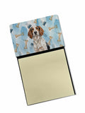Tricolor English Setter Coworker Watercolor Sticky Note Holder Refillable Dispenser Desk Accessory 3x3 Pad Gift