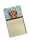 Sable Havanese Coworker Watercolor Sticky Note Holder Refillable Dispenser Desk Accessory 3x3 Pad Gift