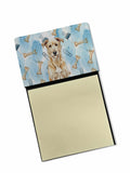 Wheaten Irish Wolfhound Coworker Watercolor Sticky Note Holder Refillable Dispenser Desk Accessory 3x3 Pad Gift