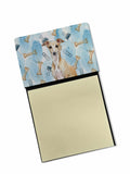 Fawn Italian Greyhound Coworker Watercolor Sticky Note Holder Refillable Dispenser Desk Accessory 3x3 Pad Gift