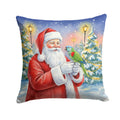 Hahn’s Macaw Parrot with Santa Claus Decorative Throw Pillow 18x18 Indoor Outdoor Accent Cushion, Fabric Cover with Insert for Sofa, Bed, Porch & Living Room