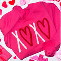XOXO yarn embroidered sweatshirt