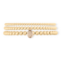 blessed mary juno bracelet triple stack (3+4+5mm)