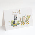 Siberian Husky Greeting Cards Pack of 8 Blank Cards with Envelopes Whimsical A7 Size 5x7