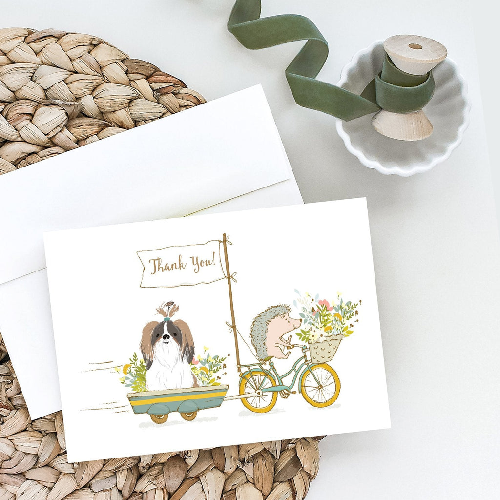 Shih Tzu Greeting Cards Pack of 8 Blank Cards with Envelopes Whimsical A7 Size 5x7