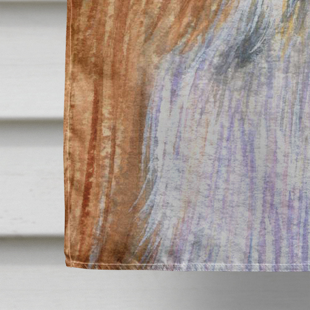 Bearded Collie Candy Corn Halloween Portrait House Flag 28x40 Porch Sleeve Pole Decorative Outside Yard Banner Artwork Wall Hanging, Polyester
