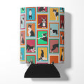 Lots of Boston Terrier Can or Bottle Hugger Cooler Sleeve for Standard 12 oz Cans, Insulated Foam Beer & Soda Can Hugger Reusable
