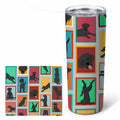 Lots of Black Labrador Retriever Stainless Steel Skinny Tumbler 20 oz Vacuum Double Walled Reusable Insulated Travel Cup